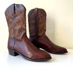 LUCCHESE Ostrich Cowboy Boots